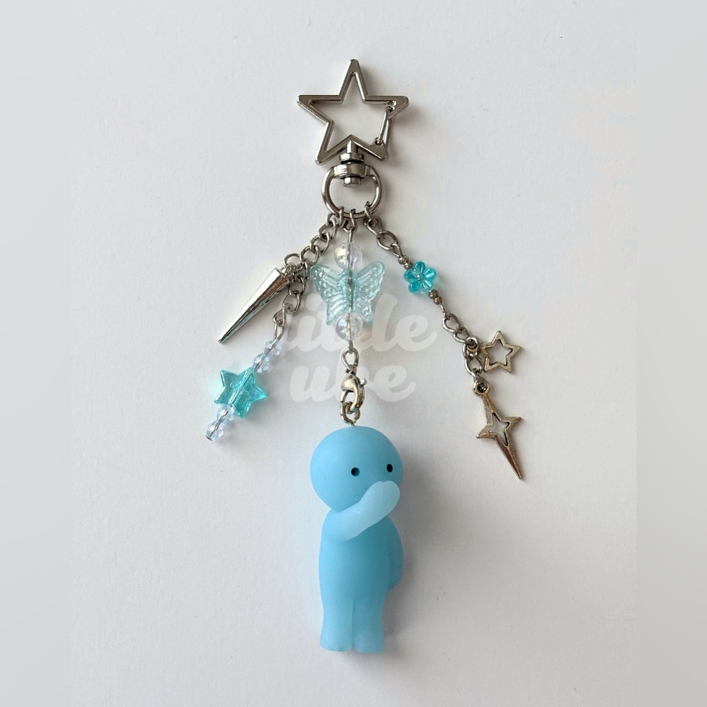 Smiski keychain | Handmade upcycled bag charm